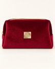 IMAGE Kosmetiktasche Samt Burgundy